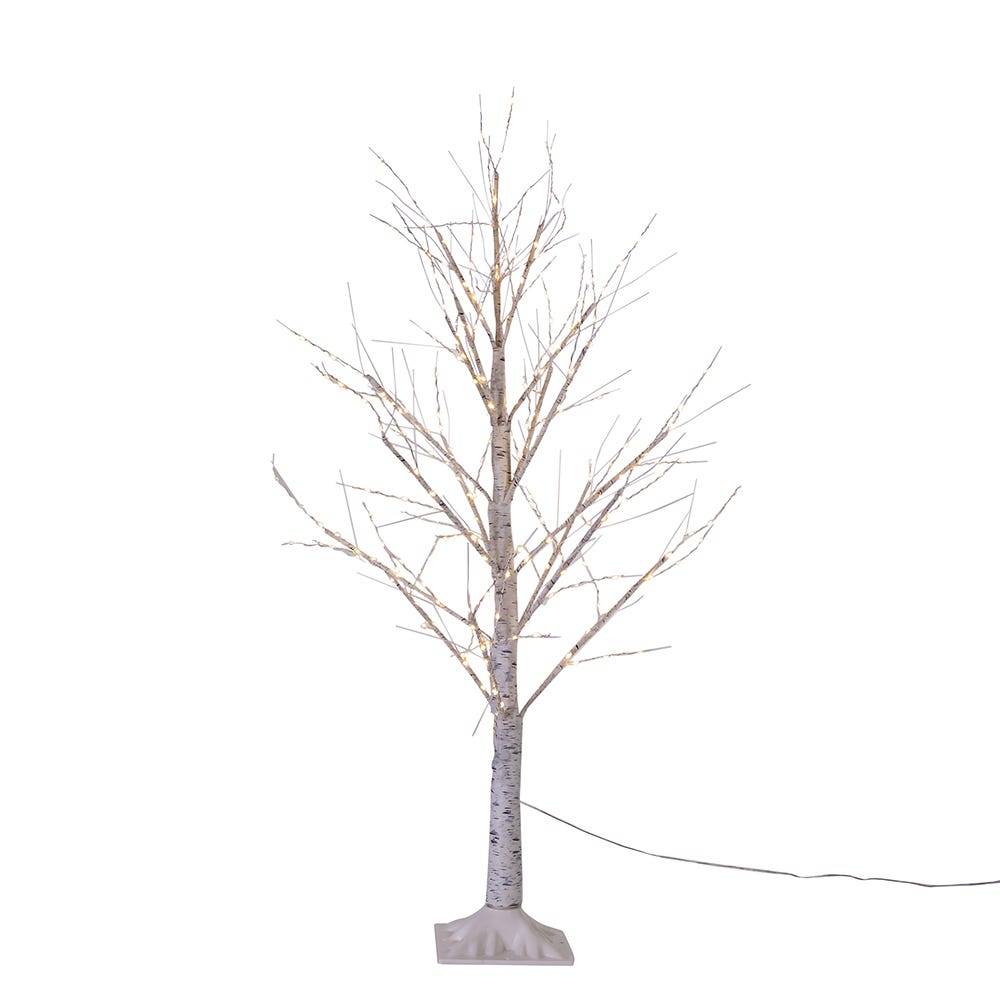 Kurt Adler 4-Foot White Branch Twinkle Warm White Fairy LED Twig Tree