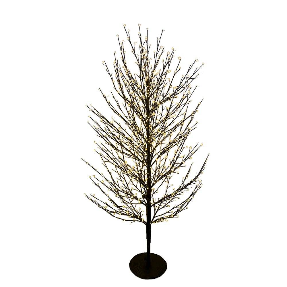 Kurt Adler 6-Foot Winter White Twig Tree with 1300 Warm White Fairy LED Lights