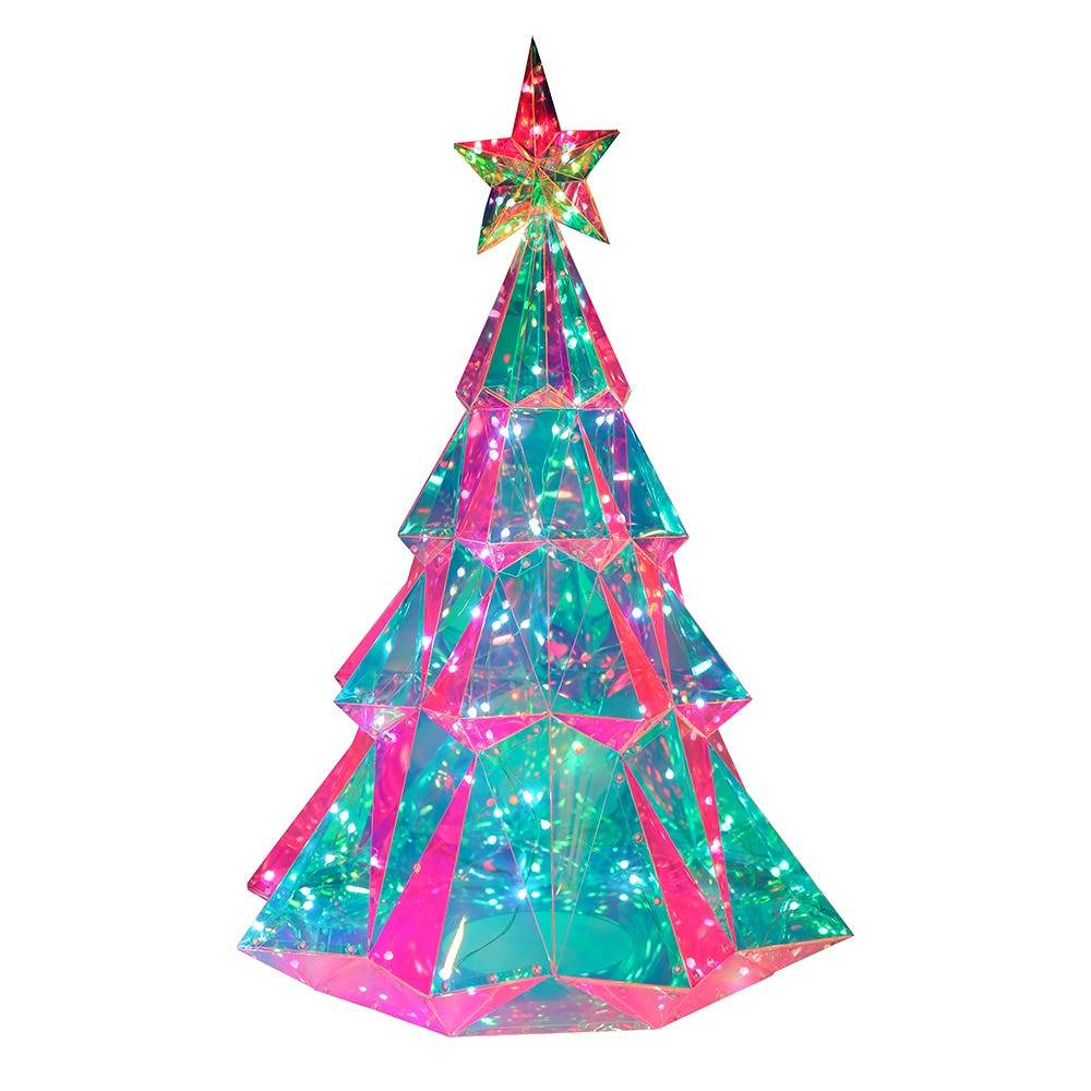 Kurt Adler 25.5-Inch Pre-Lit Multifunction RGB Smart Holographic Christmas Tree