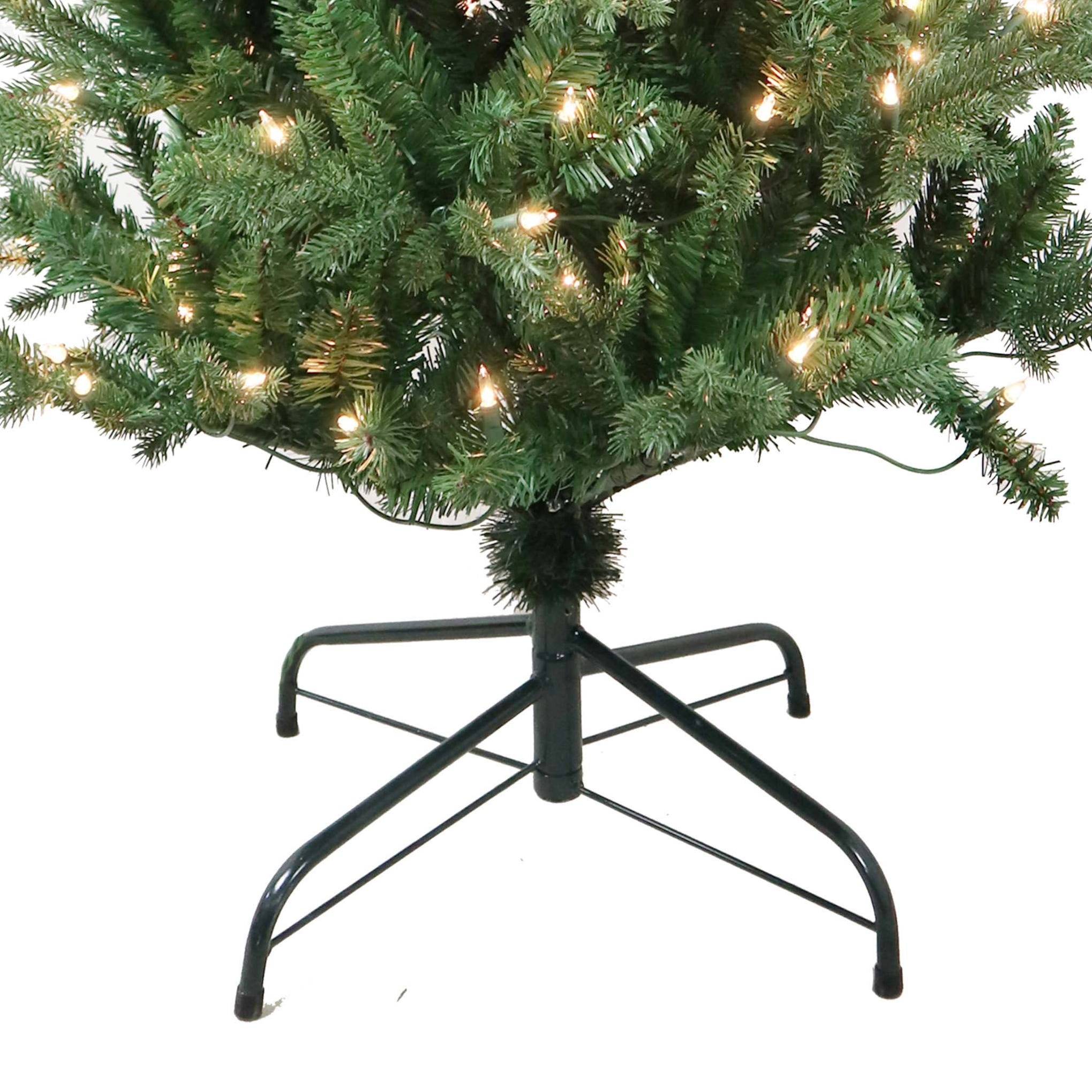 Kurt Adler 4.5-Foot Pre-Lit Clear Incandescent Jackson Pine Tree