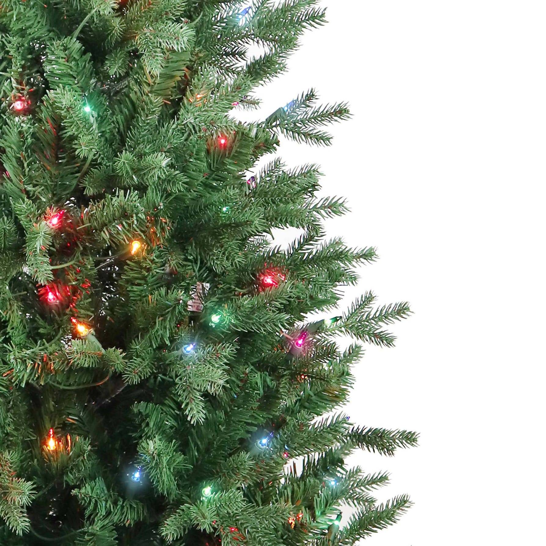 Kurt Adler 4.5-Foot Pre-Lit Multi-Color Incandescent Jackson Pine Tree