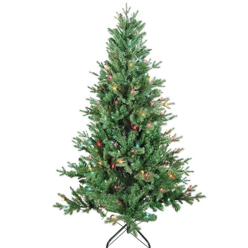 Kurt Adler 5-Foot Pre-Lit Multi-Color Incandescent Jackson Pine Tree