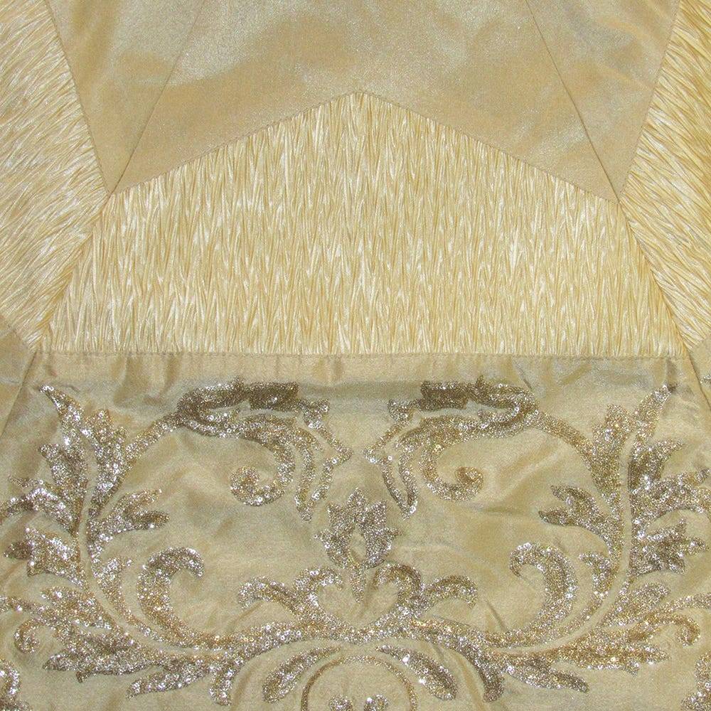 Kurt Adler 50-inch Gold and Ivory Sequin Tree skirt