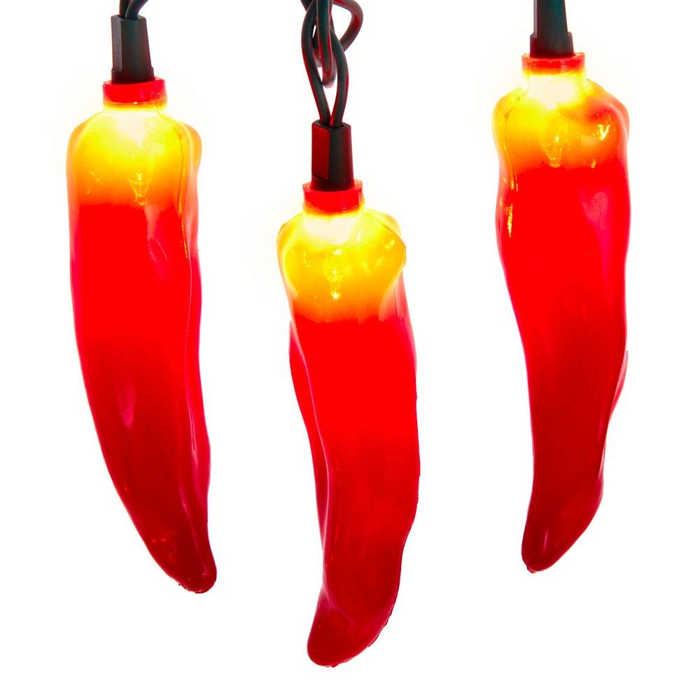 Kurt Adler UL 10-Light Red Chili Pepper Light Set