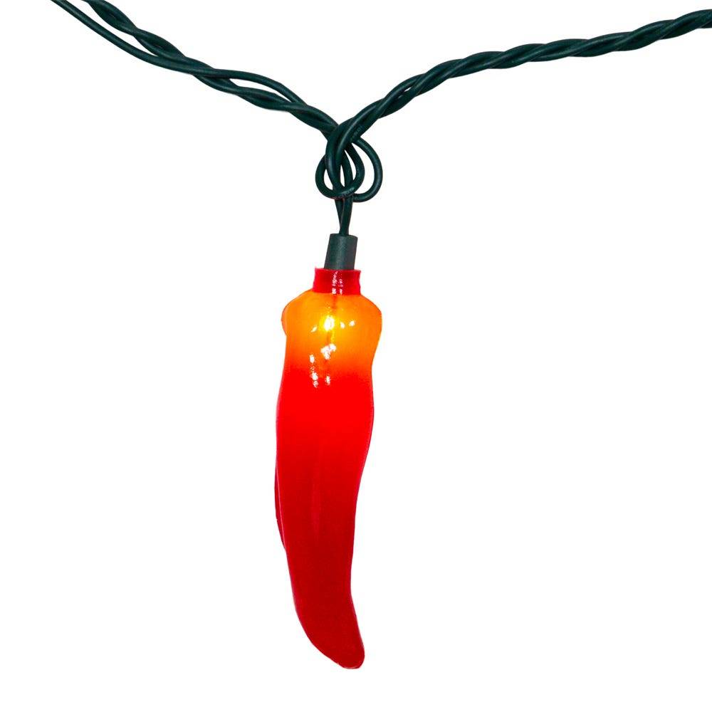 Kurt Adler UL 10-Light Red Chili Pepper Light Set