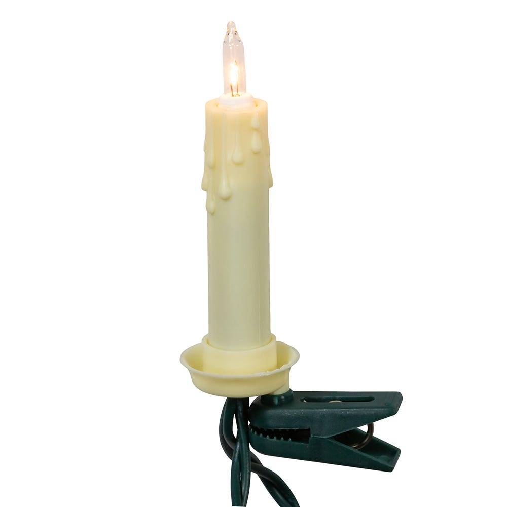 Kurt Adler 10-Light Clip-On Candle Light Set