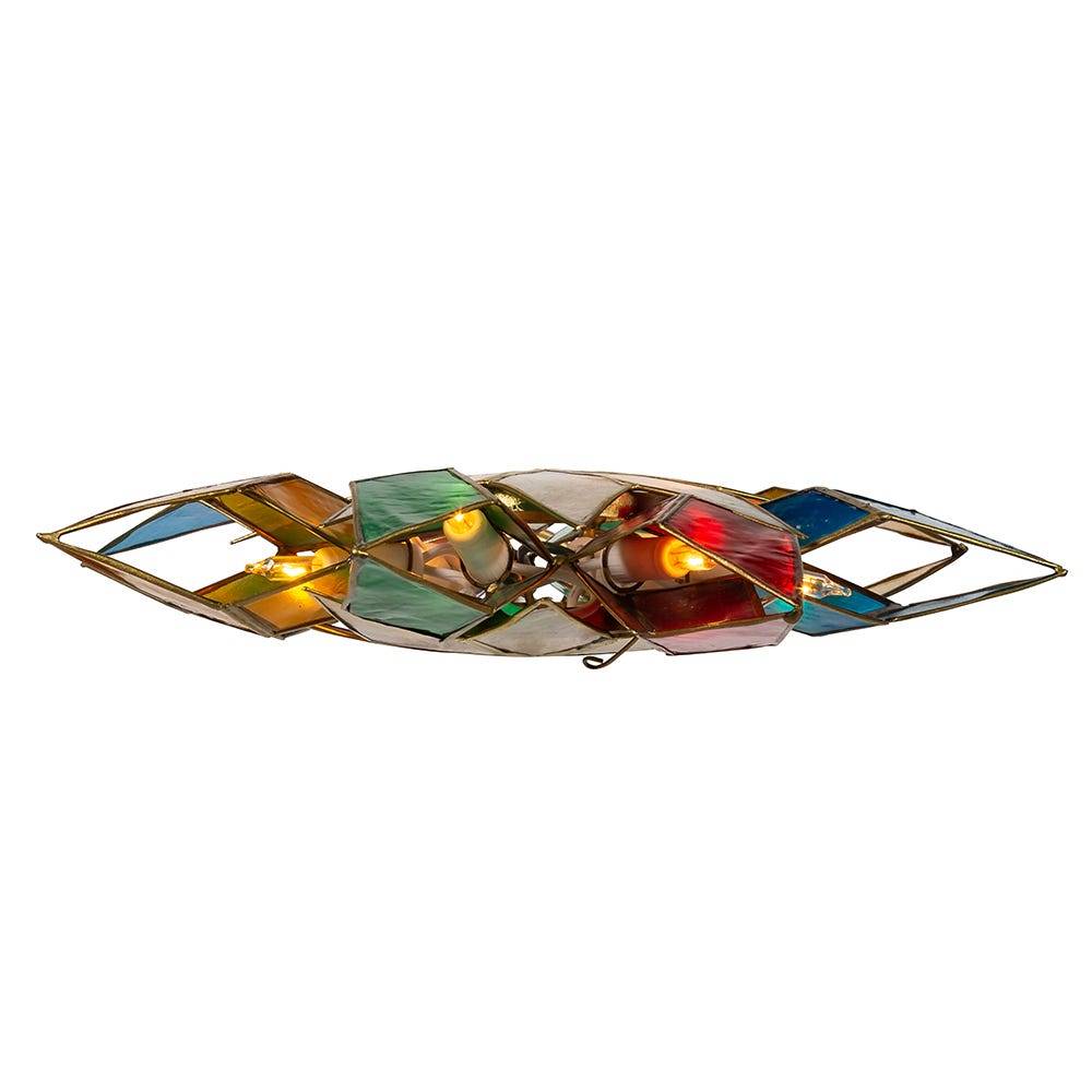 Kurt Adler 10-Light Capiz Star Multicolored Treetop