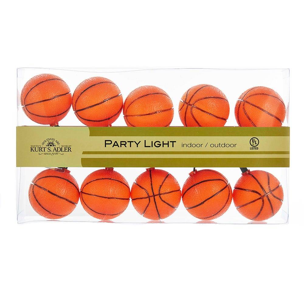 Kurt Adler 10-Light Basketball Light Set