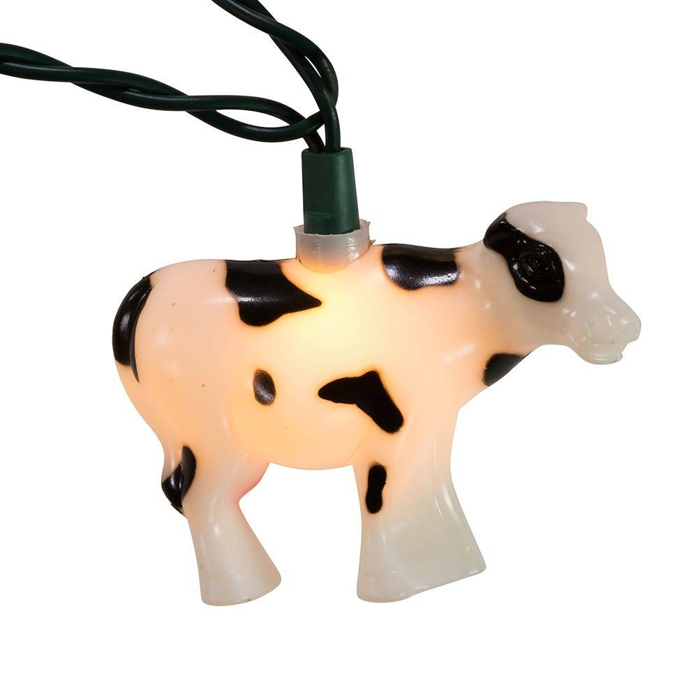 Kurt Adler 10-Light Cow Light Set