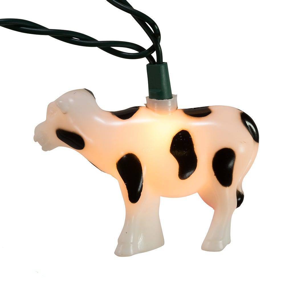 Kurt Adler 10-Light Cow Light Set