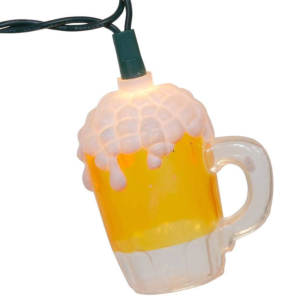 Kurt Adler 10-Light Plastic Beer Mug Light Set