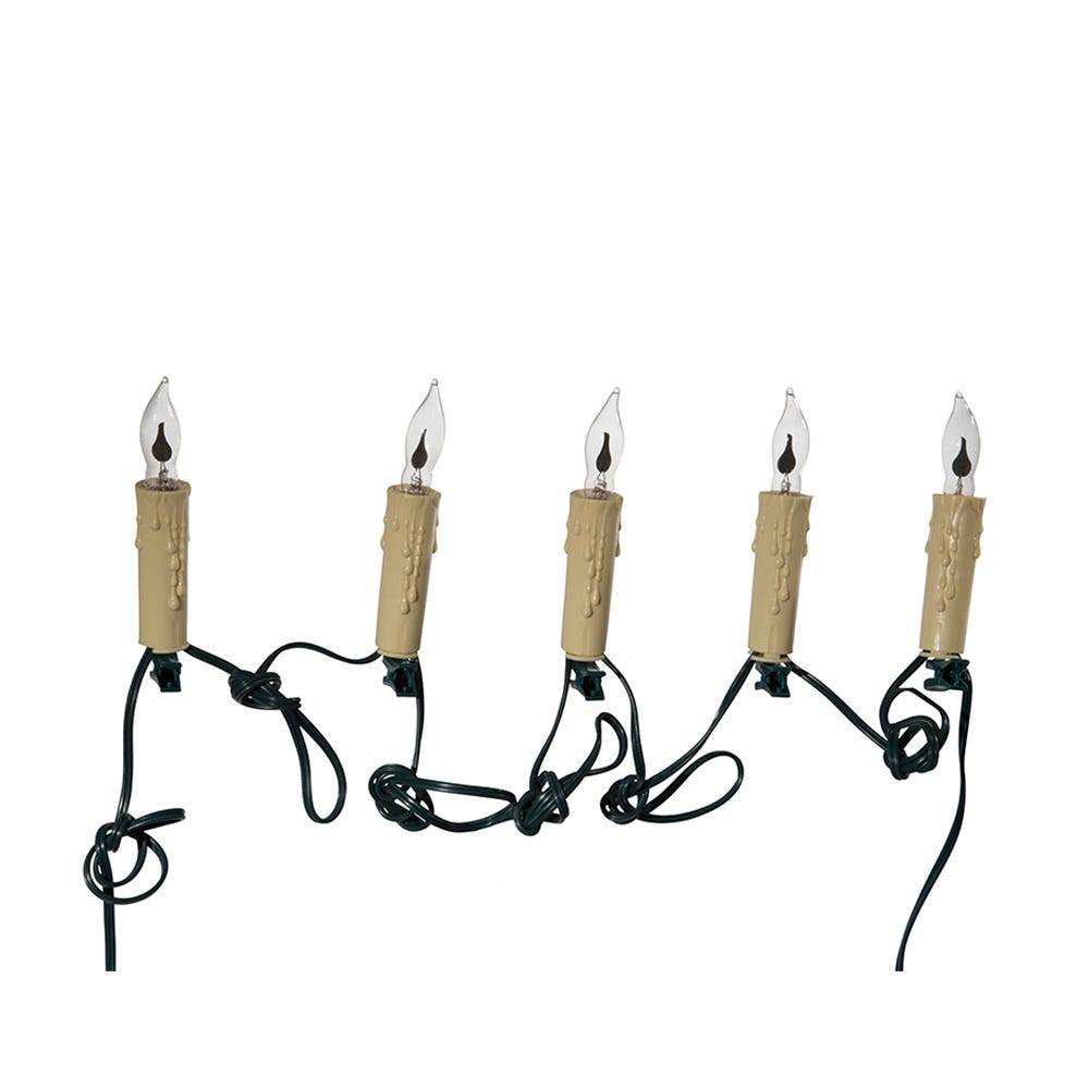 Kurt Adler 7-Light Flicker Flame Candle Light Set