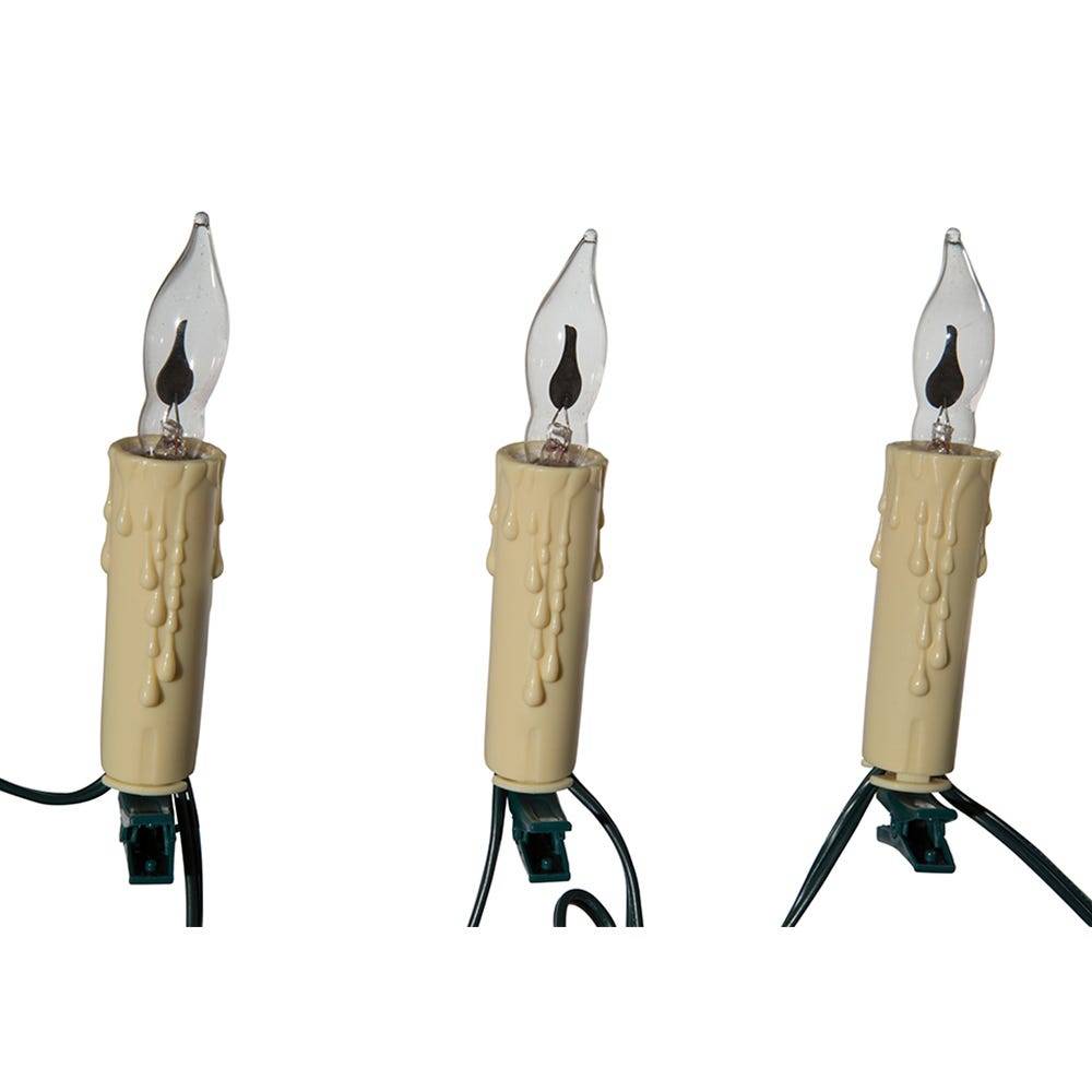 Kurt Adler 7-Light Flicker Flame Candle Light Set