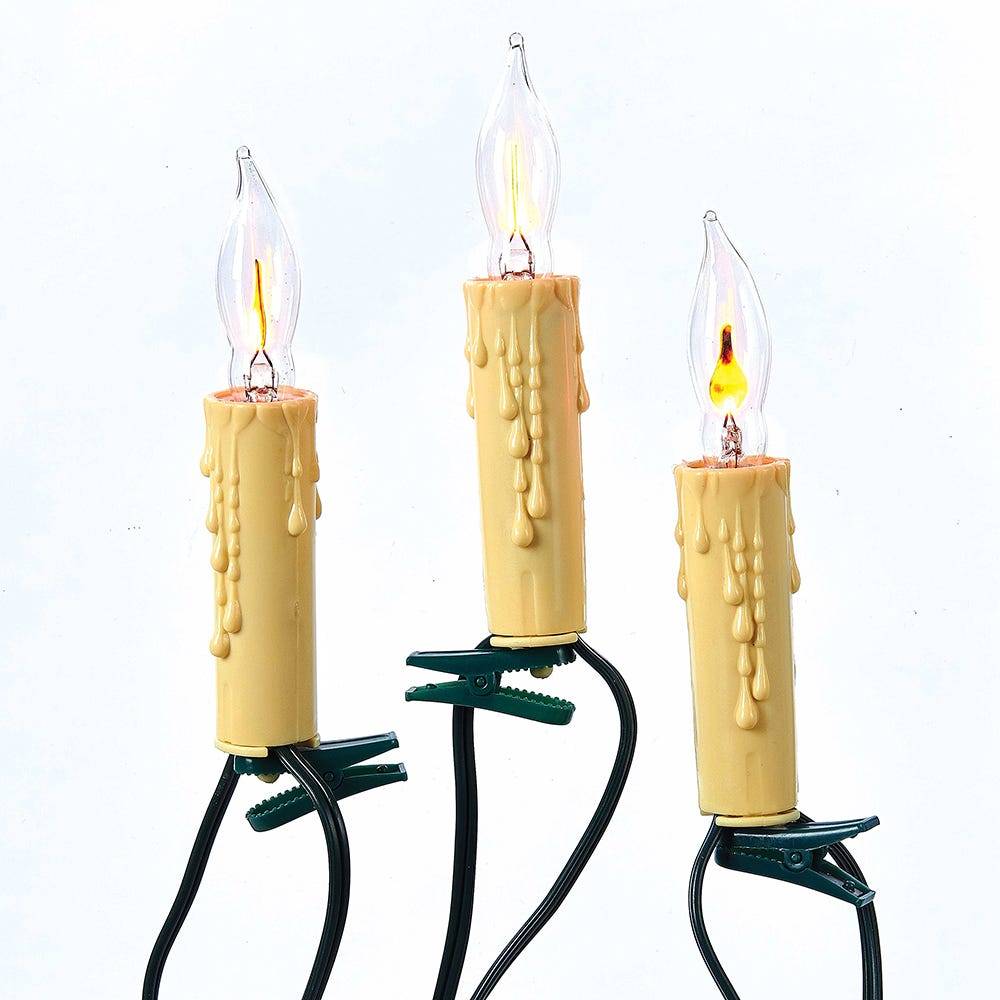 Kurt Adler UL 7-Light Flicker Flame Candle Light Set