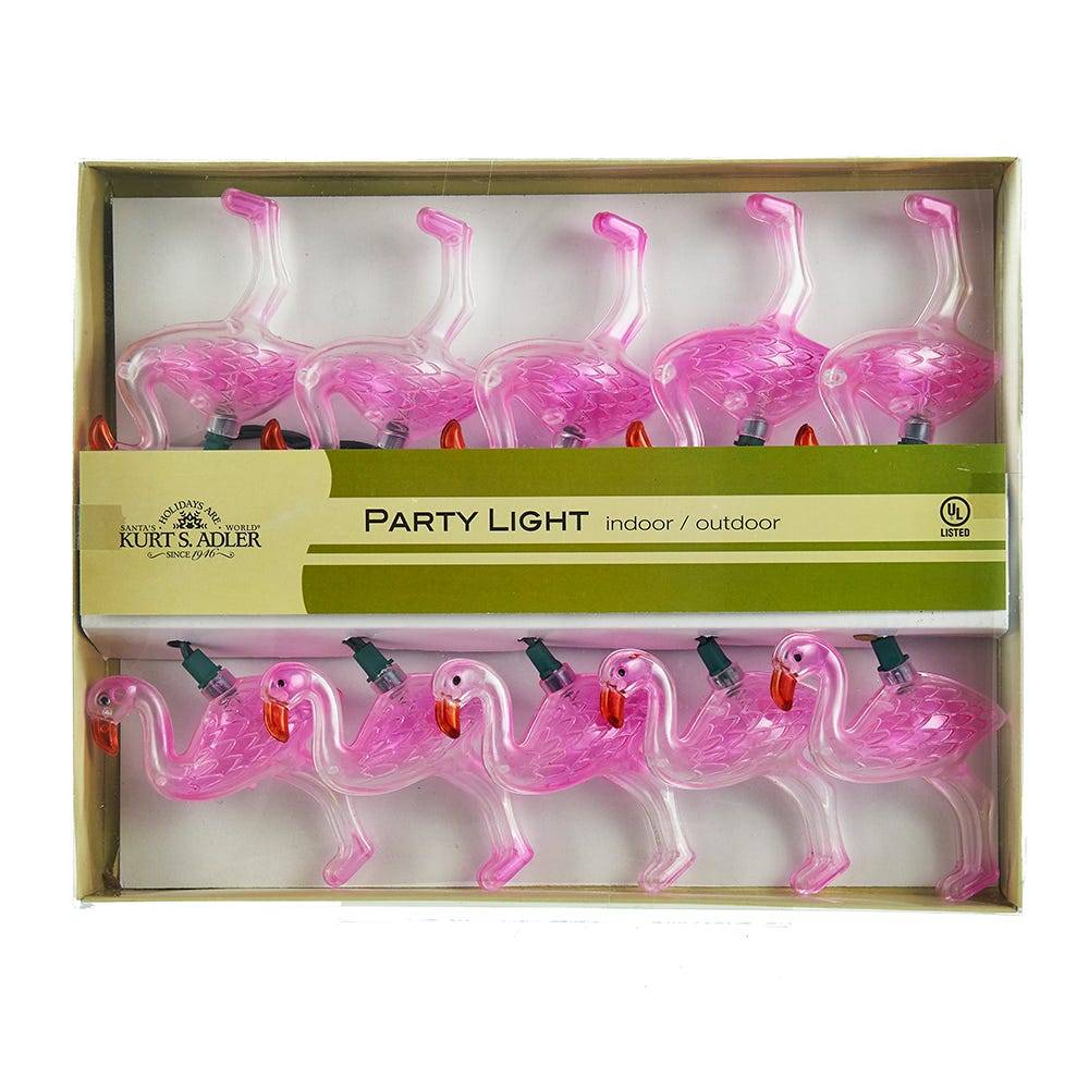 Kurt Adler 10-Light Flamingo Novelty Light Set