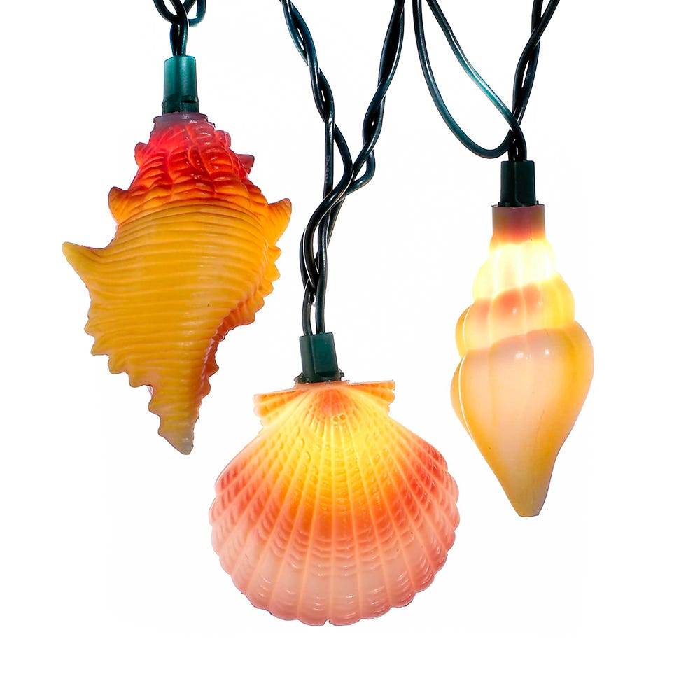 Kurt Adler 10-Light Conch and Shells Light Set