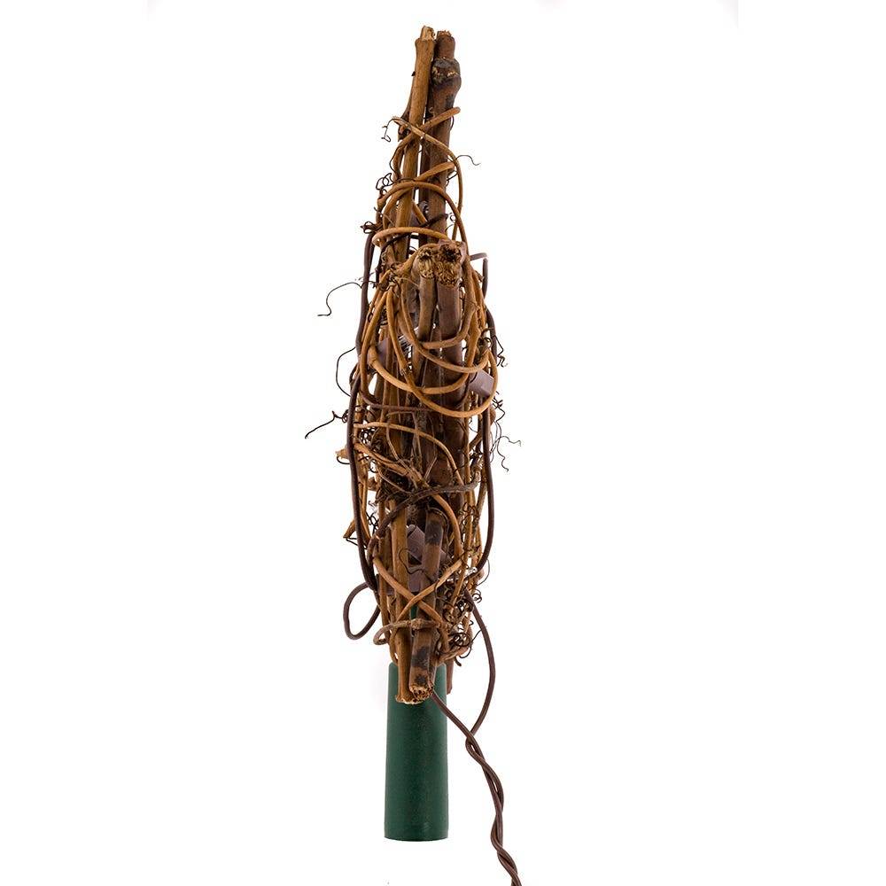 Kurt Adler 10-Light Rattan Gold Star Treetop