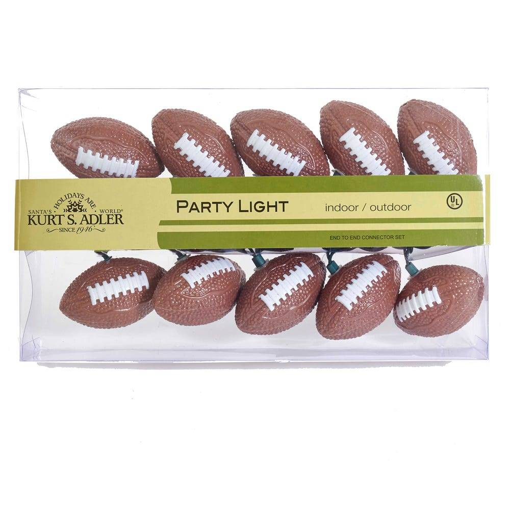 Kurt Adler 10-Light Football Light Set