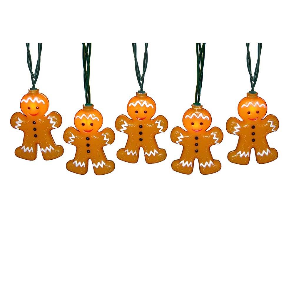 Kurt Adler 10-Light Gingerbread Light Set