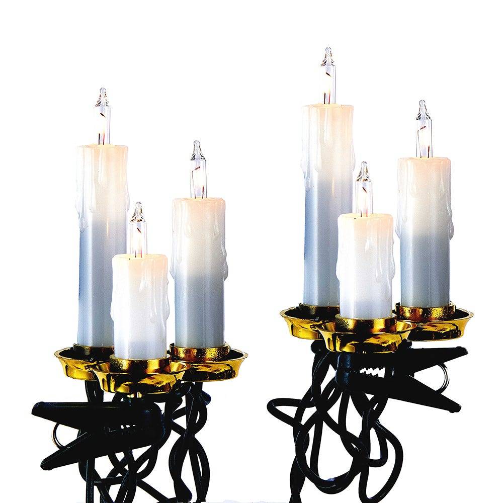 Kurt Adler 15-Light Triple Candle Light Set