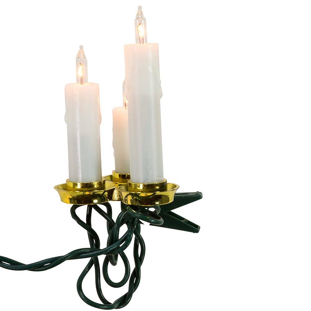 Kurt Adler 15-Light Triple Candle Light Set