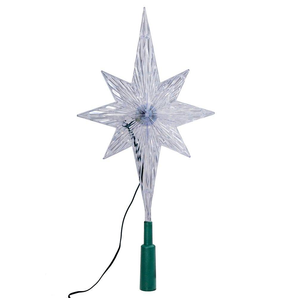 Kurt Adler 11.25-Inch UL Polar Star Treetop with LED Color-Changing Light