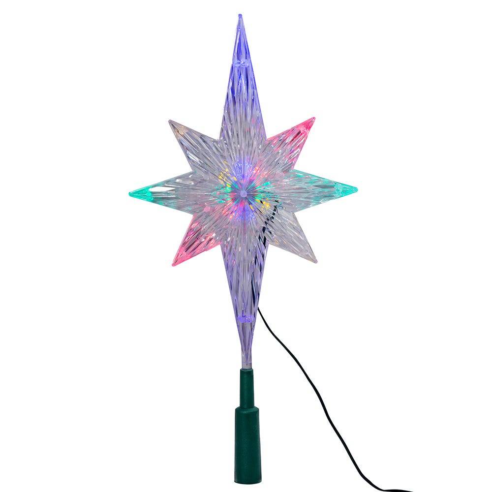 Kurt Adler 11.25-Inch UL Polar Star Treetop with LED Color-Changing Light