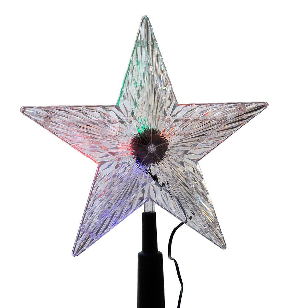 Kurt Adler 8.5-Inch LED Color-Changing Light Star Treetop