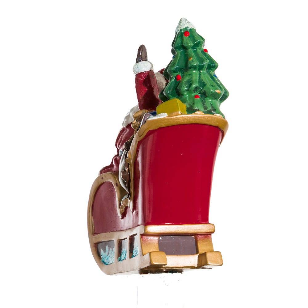 Kurt Adler UL 10-Light Santa Sleigh and Eight Reindeer Light Set