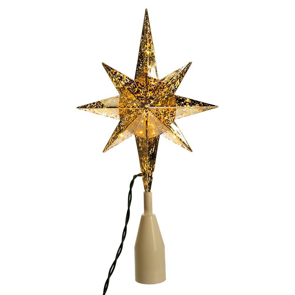 Kurt Adler UL 10-Light Gold Bethlehem Star Treetop