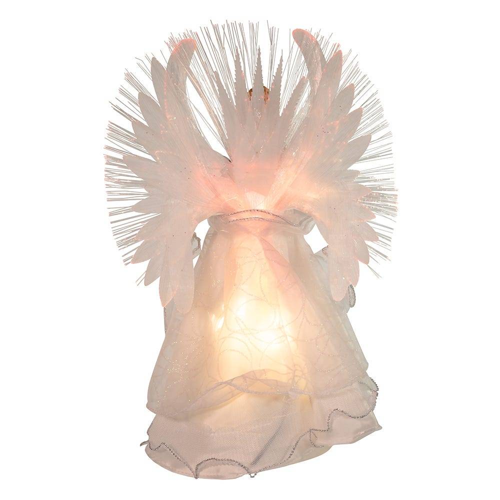 Kurt Adler 14-Inch Multi Fiberoptic Angel Treetop