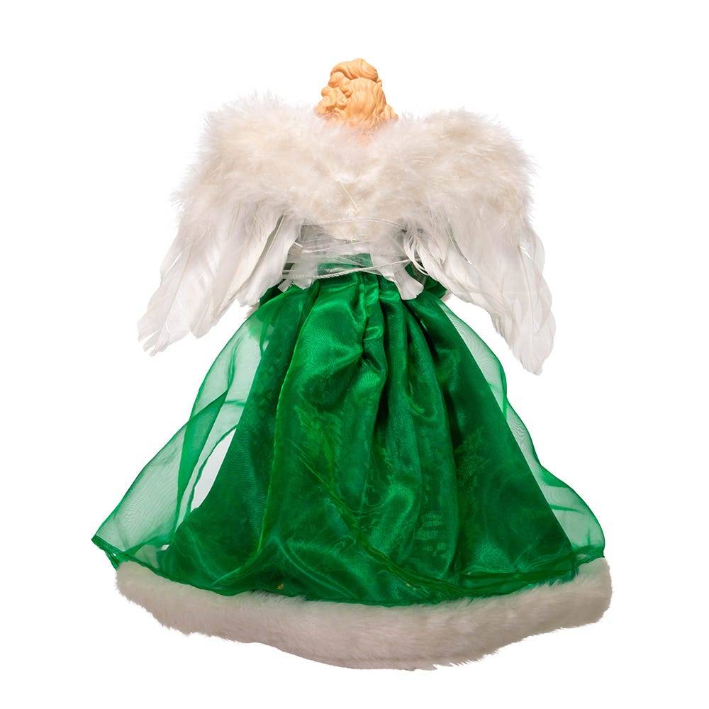 Kurt Adler 16-Inch UL 10-Light Irish Angel Tree Top