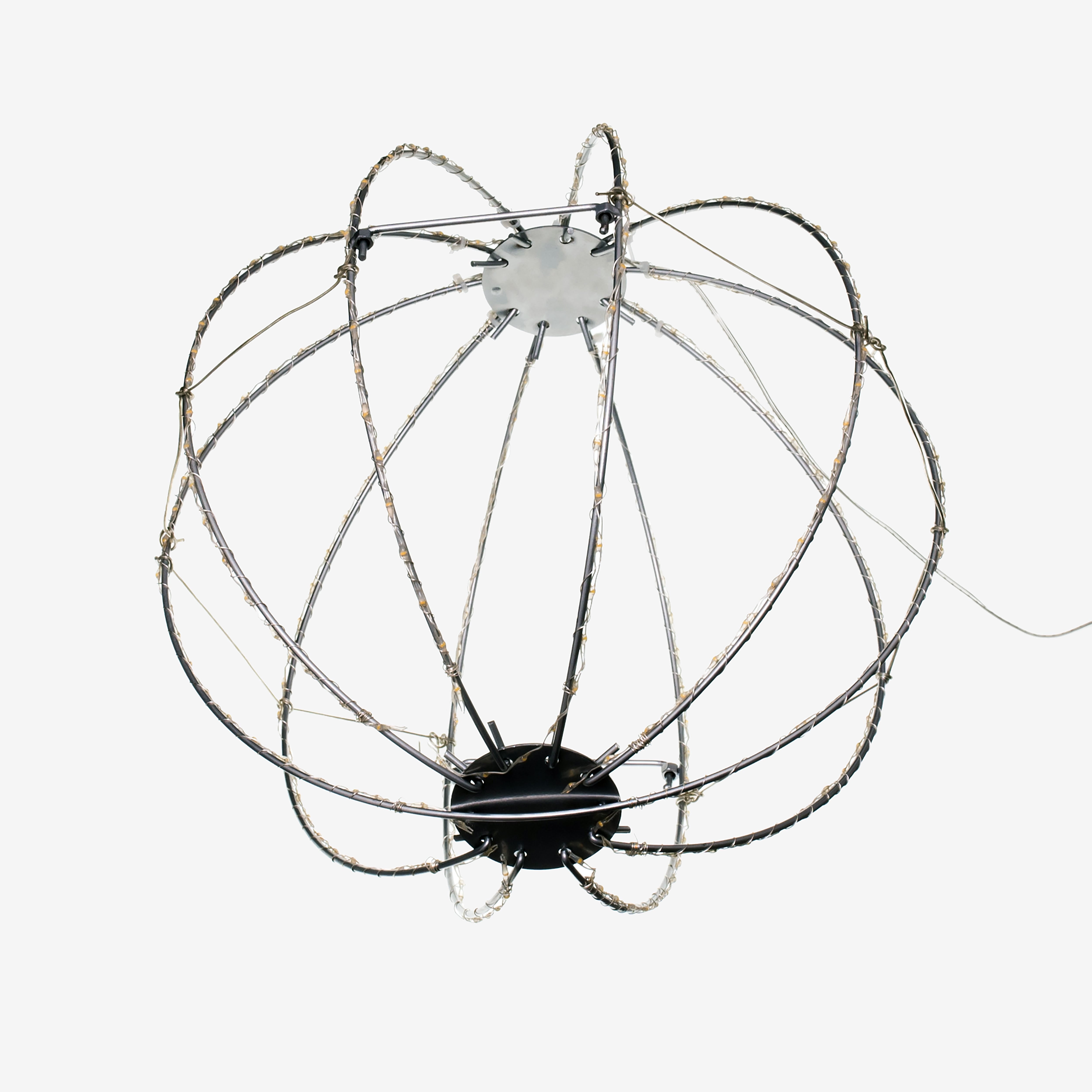 Kurt Adler 12-Inch Warm White LED Foldable Metal Sphere