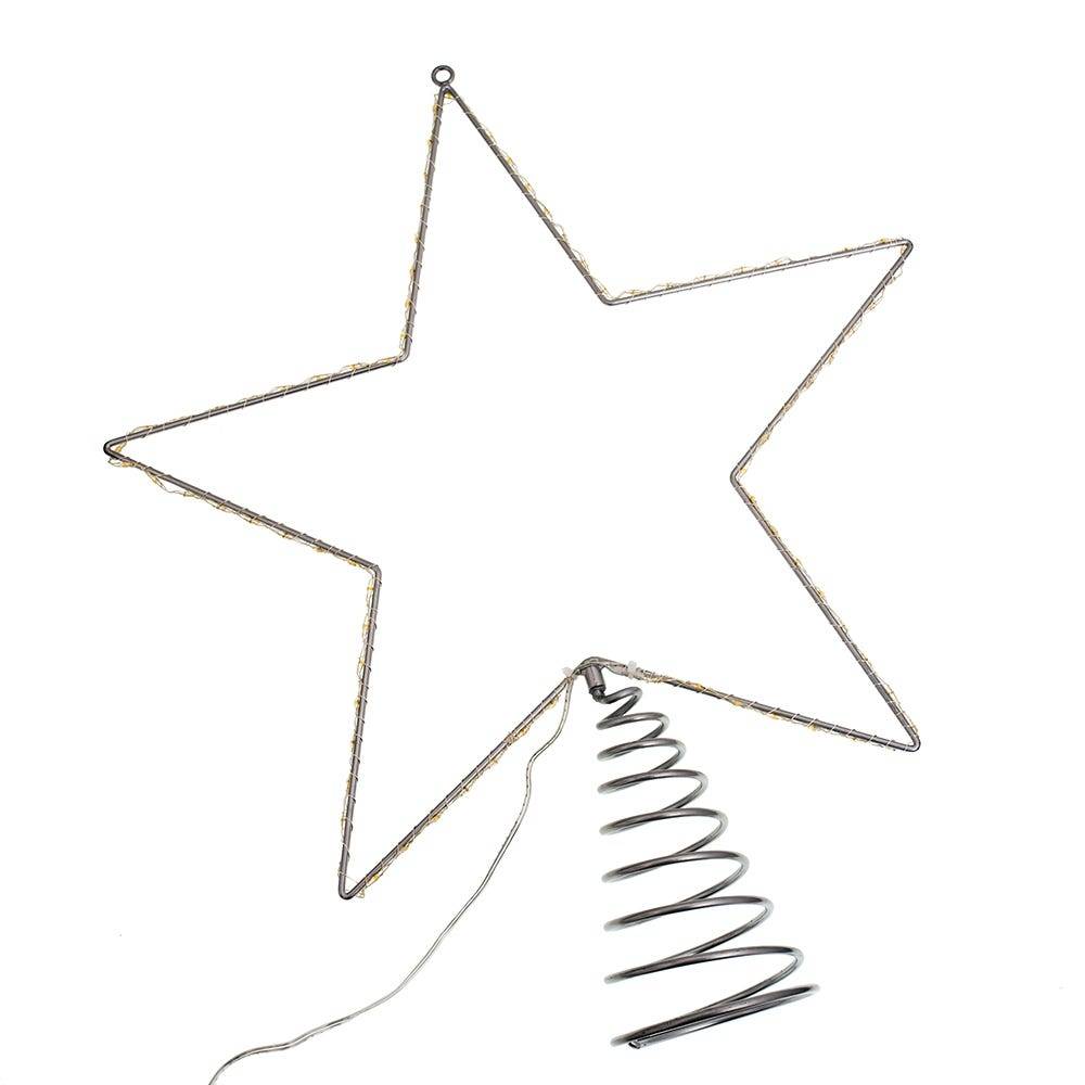 Kurt Adler 17.5-Inch Metal Lighted LED Star Treetop