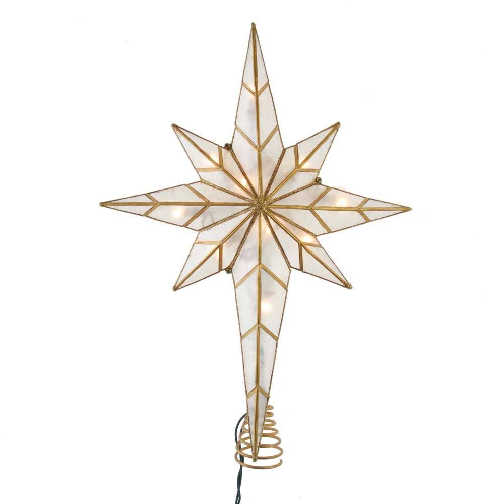 Kurt Adler 16.7-Inch UL 10-Light Bethlehem Star Treetop