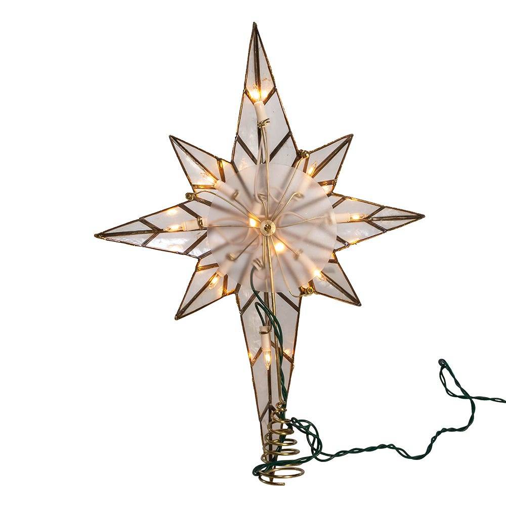 Kurt Adler 16.7-Inch UL 10-Light Bethlehem Star Treetop