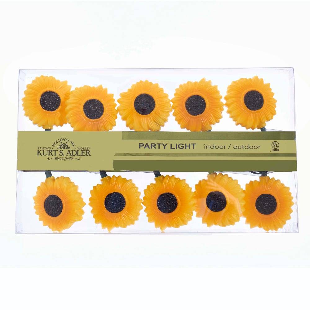 Kurt Adler UL 10-Light Sunflower Light Set