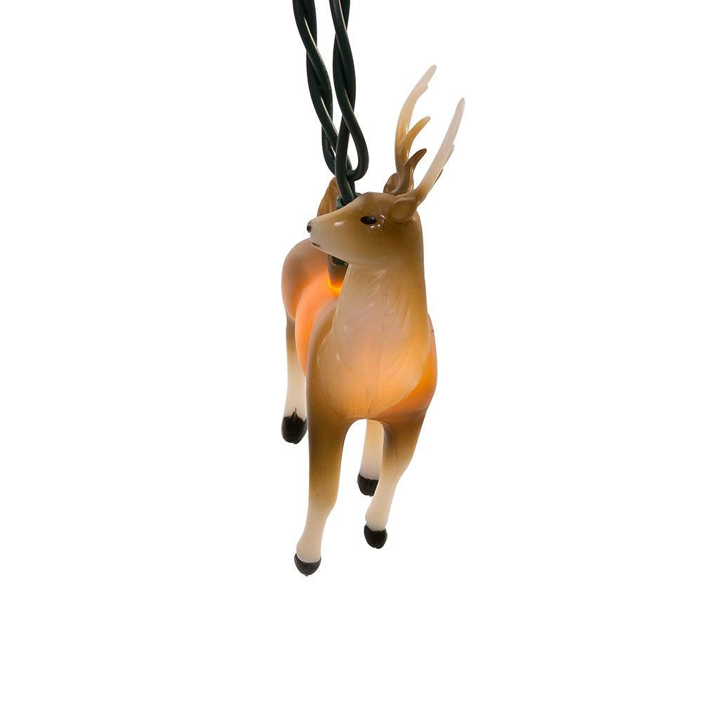 Kurt Adler 10-Light 4.5-Inch Plastic Reindeer Light Set