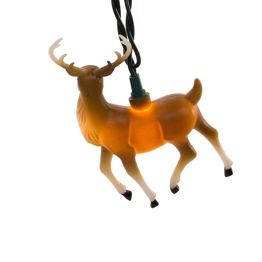 Kurt Adler 10-Light 4.5-Inch Plastic Reindeer Light Set