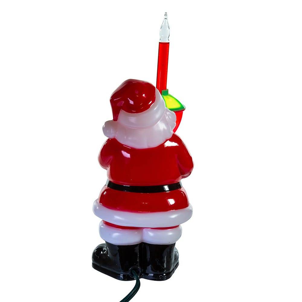 Kurt Adler 7-Inch Injection Mold Santa Bubble Light Tabletop Decoration