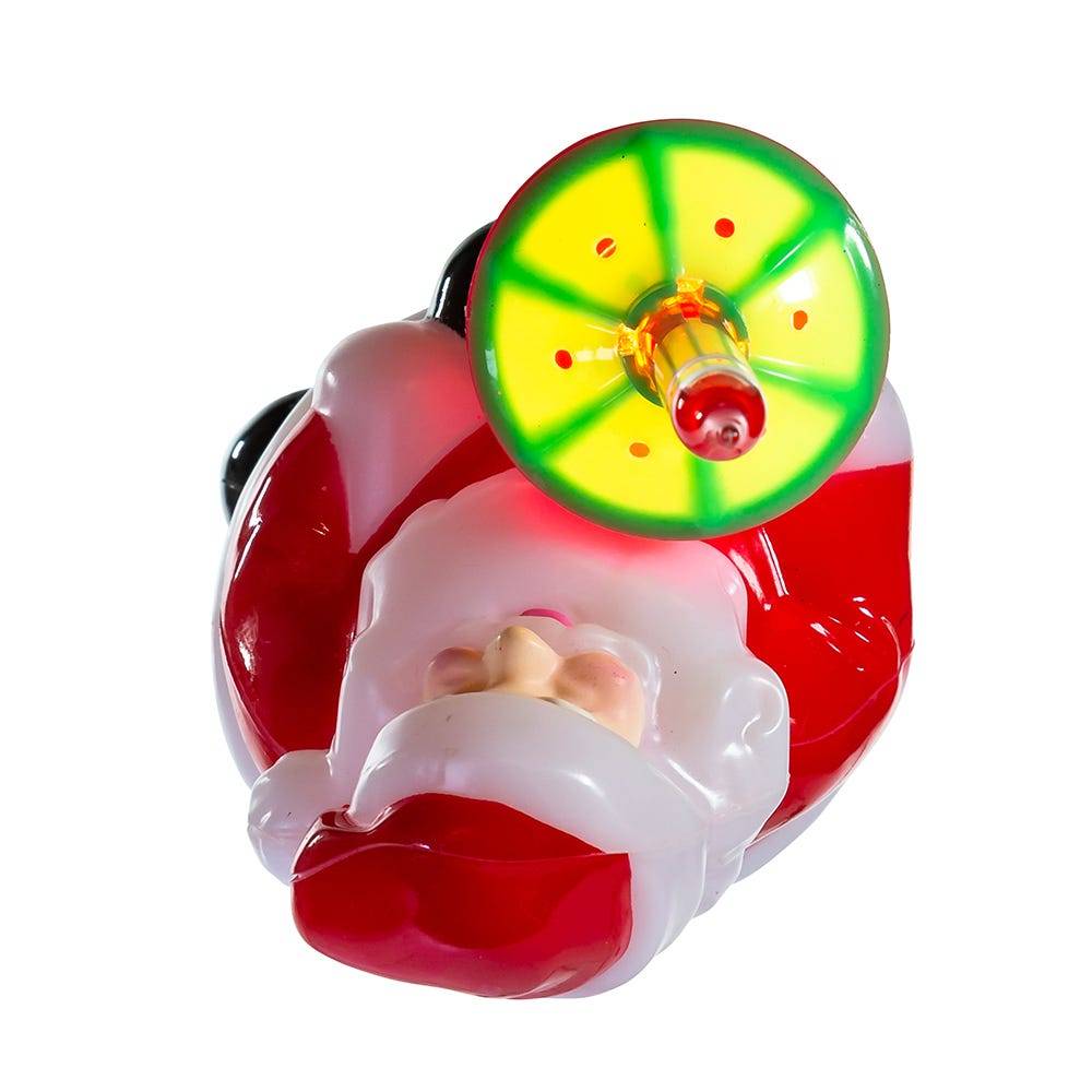 Kurt Adler 7-Inch Injection Mold Santa Bubble Light Tabletop Decoration