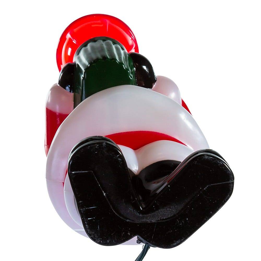 Kurt Adler 7-Inch Injection Mold Santa Bubble Light Tabletop Decoration