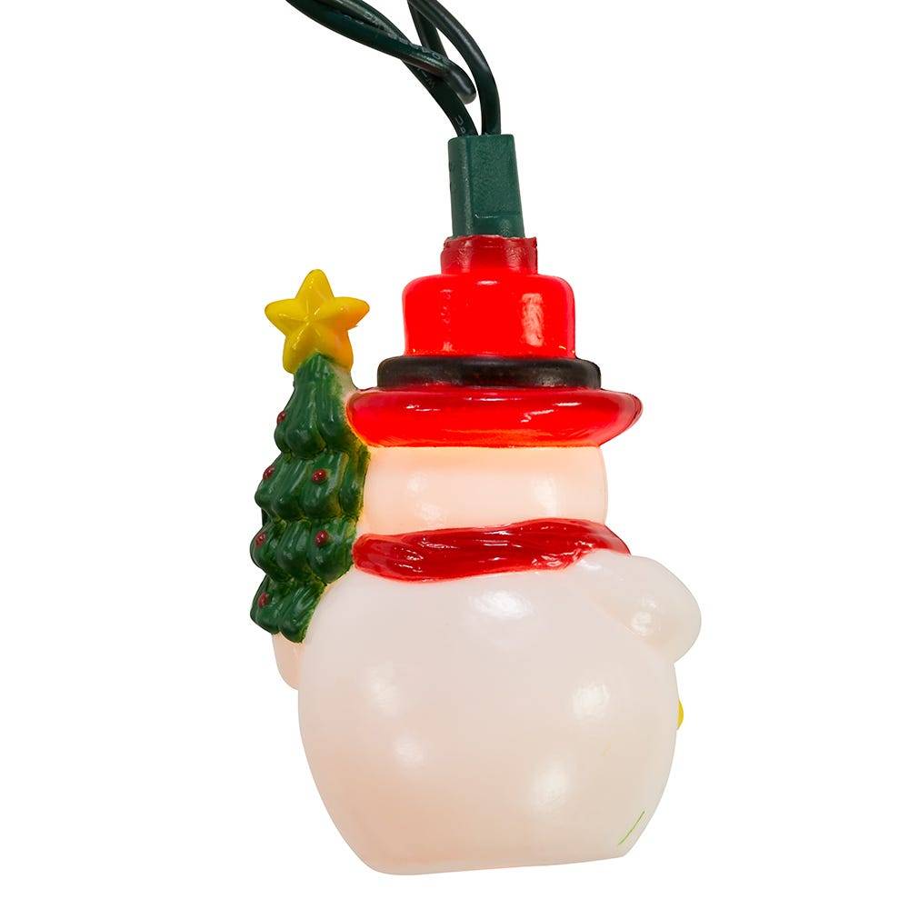 Kurt Adler UL 10-Light Snowman with Tree Light Set