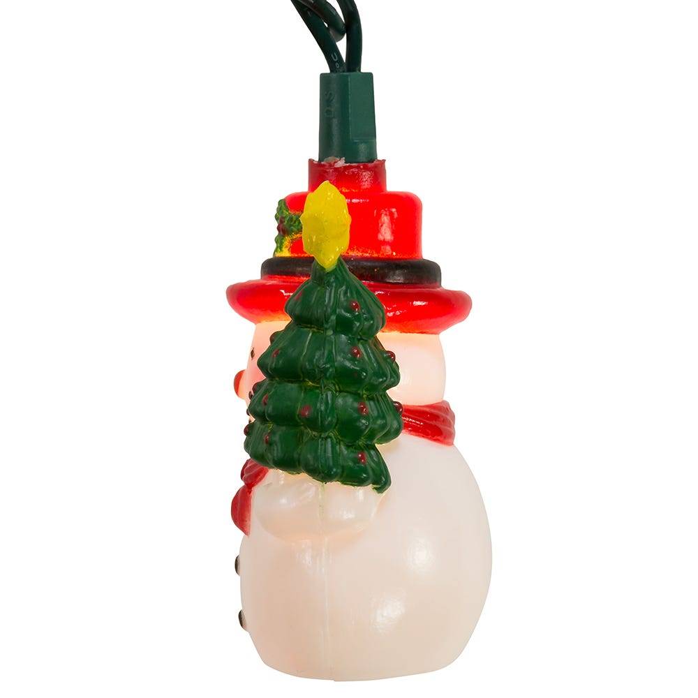 Kurt Adler UL 10-Light Snowman with Tree Light Set