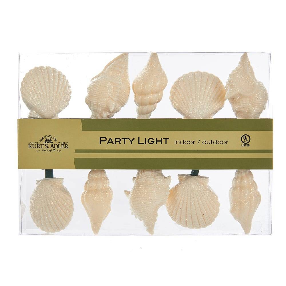 Kurt Adler UL 10-Light Shells and Starfish Light Set