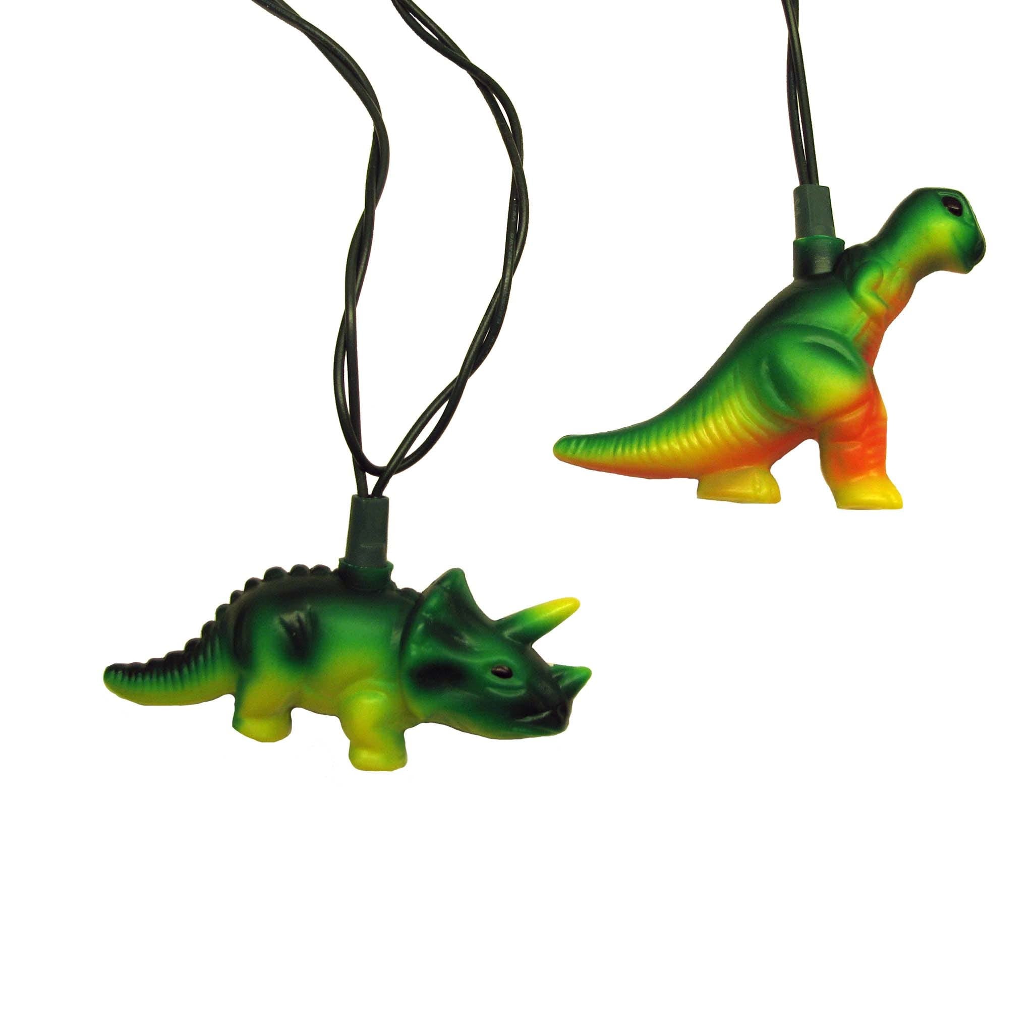 Kurt Adler UL 10-Light T-Rex and Styracosaurus Light Set