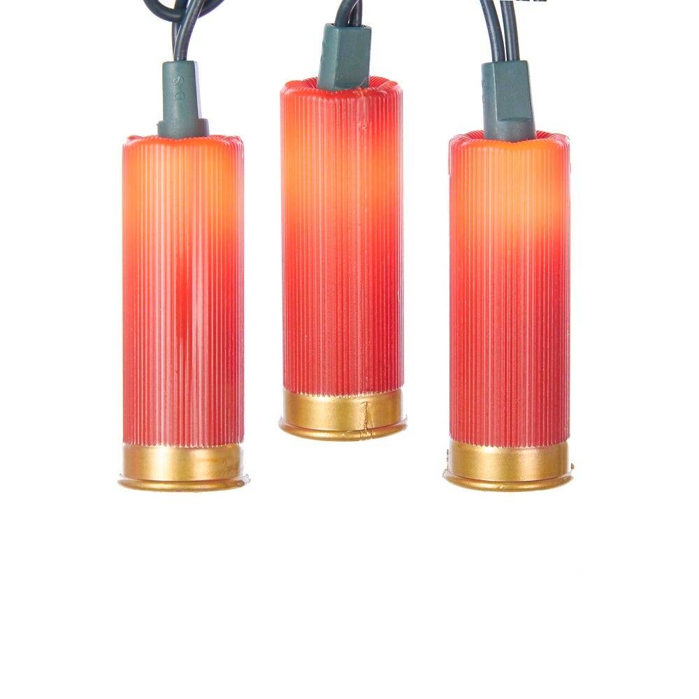 Kurt Adler UL 10-Light Red Shotgun Shell Light Set