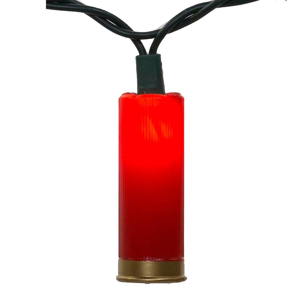 Kurt Adler UL 10-Light Red Shotgun Shell Light Set