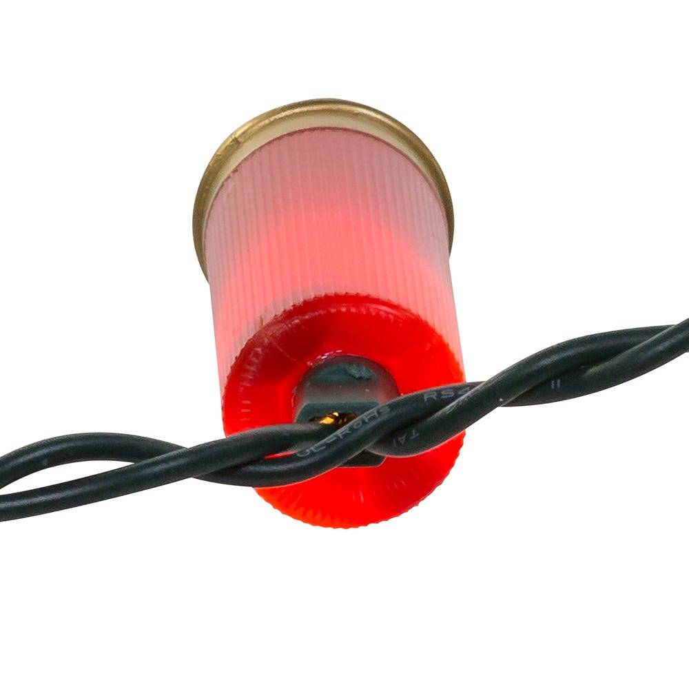 Kurt Adler UL 10-Light Red Shotgun Shell Light Set