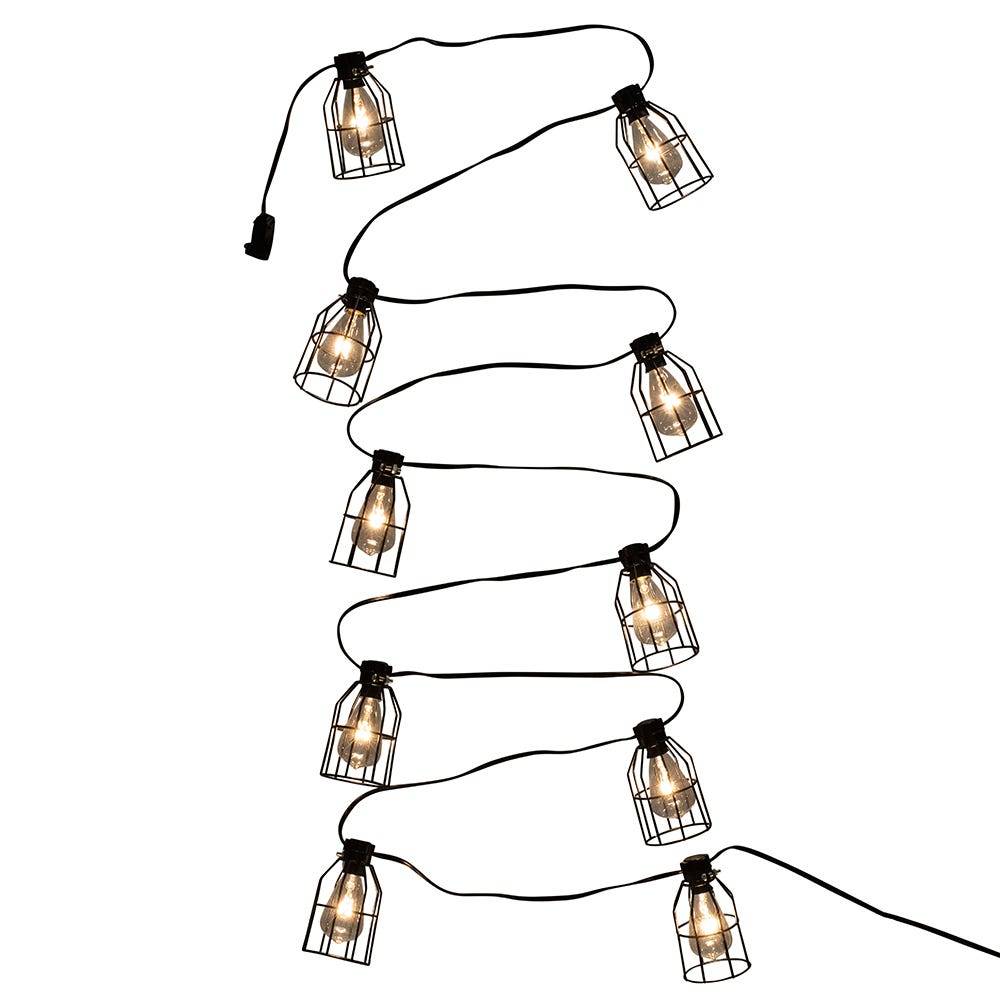 Kurt Adler UL 10-Light C7 Cage Lantern Light Set